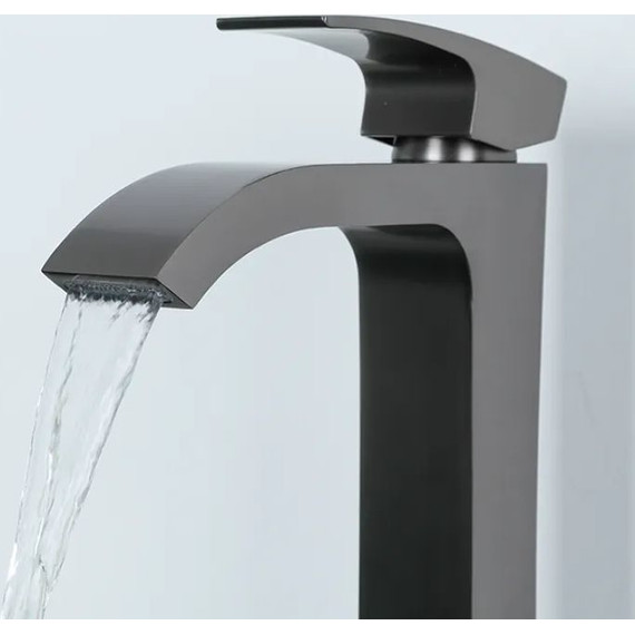 Смеситель для раковины высокий Gappo G1007-89, оружейная сталь фото 4