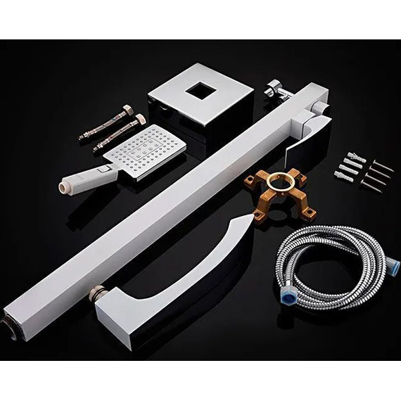 Смеситель для ванны Gappo G3007-8, белый/хром фото 11