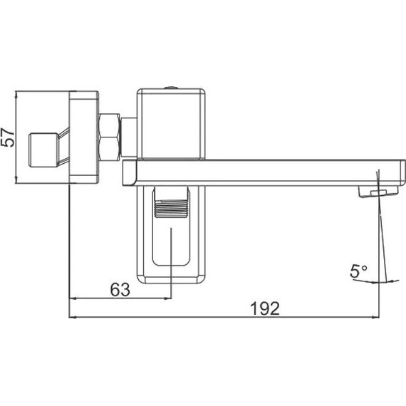 Смеситель для ванны с гарнитуром Gappo G3217-9, оружейная сталь фото 2