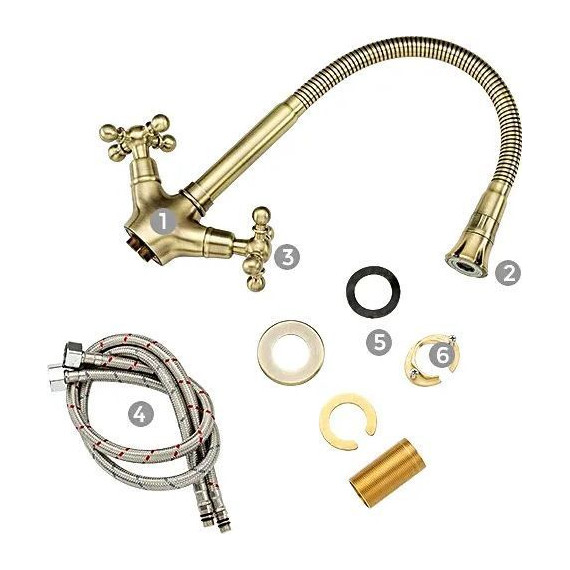 Смеситель для кухни Gappo G4089-4, бронза - 9 Смеситель для кухни Gappo G4089-4, бронза фото 9