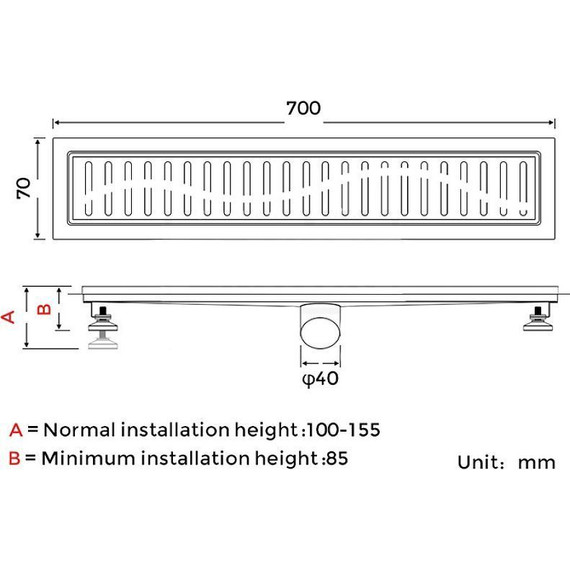 Трап Gappo 70 см G87007-366, чёрный фото 6