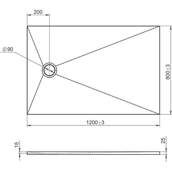 Мраморный поддон Jacob Delafon Tolbiac 120х80 см E6D331RU-WPM, белый матовый фото 4