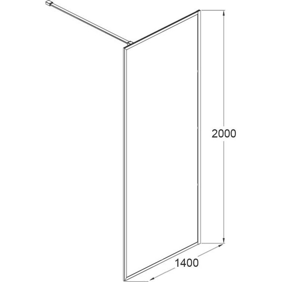 Душевая перегородка Azario Richmond Walk-in 140 см AZ-NAG 6310 1400 silver с кронштейном в комплекте, хром/прозрачное - 3 Душевая перегородка Azario Richmond Walk-in 140 см AZ-NAG 6310 1400 silver с кронштейном в комплекте, хром/прозрачное фото 3