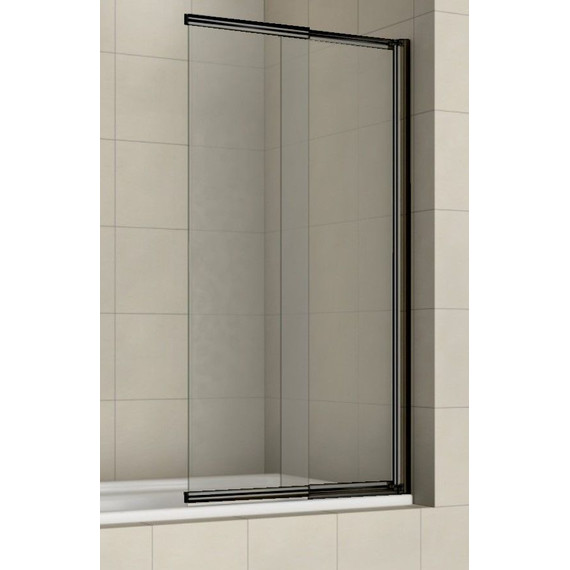 Шторка для ванны Azario Merrit 80х140 см AZ-NF6122 800 Black, чёрный/прозрачное фото 2