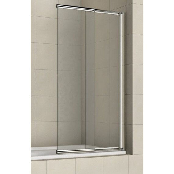 Шторка для ванны Azario Merrit 100х140 см AZ-NF6122 1000 silver, хром/прозрачное фото 2