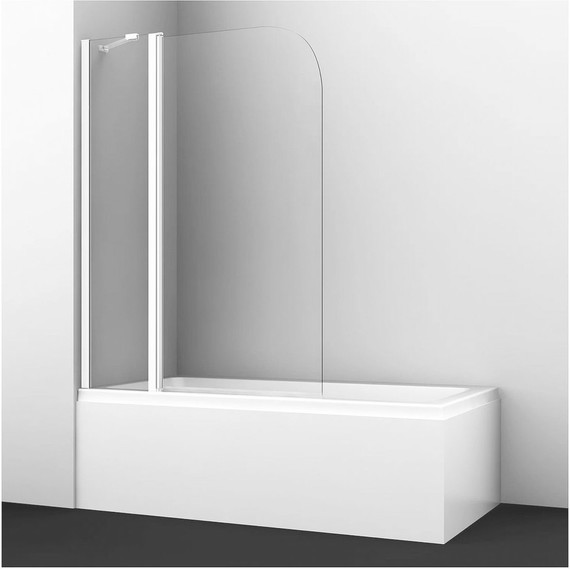 Шторка для ванны Azario Merrit 110х140 см AZ-NF6221 1100, хром/прозрачное фото 2