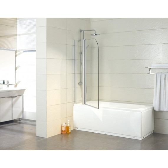 Шторка для ванны Azario Merrit 110х140 см AZ-NF6221 1100, хром/прозрачное фото 3