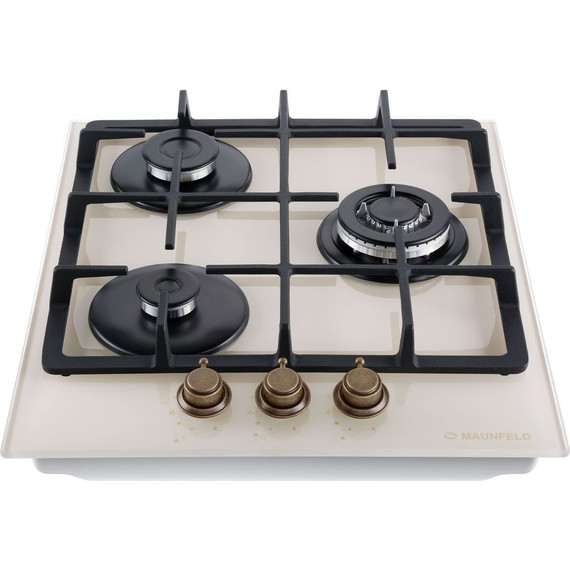 Газовая варочная поверхность Maunfeld EGHG.43.33CBG.R/G (бежевое стекло) фото 4