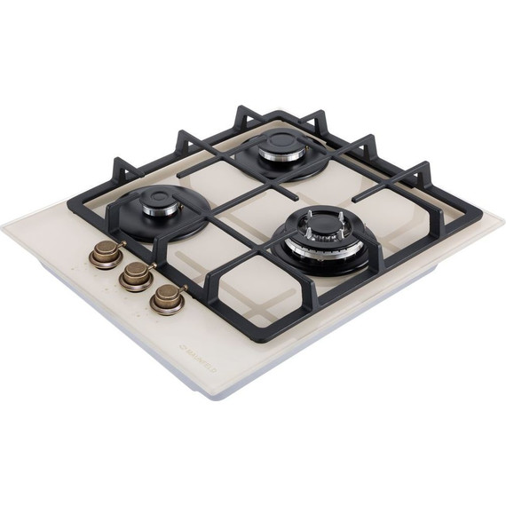 Газовая варочная поверхность Maunfeld EGHG.43.33CBG.R/G (бежевое стекло) фото 5