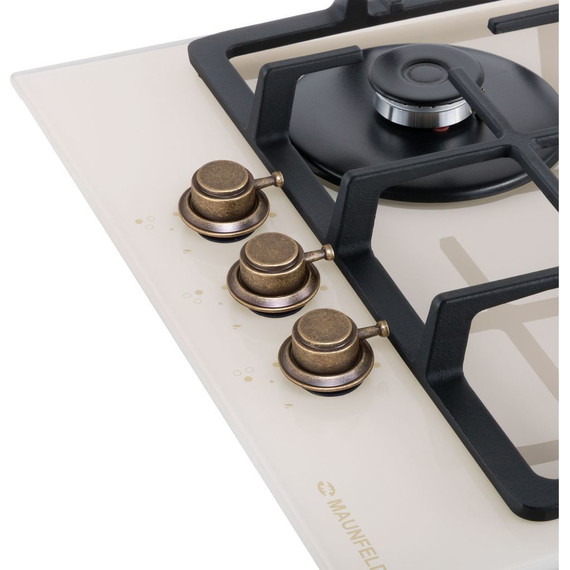 Газовая варочная поверхность Maunfeld EGHG.43.33CBG.R/G (бежевое стекло) фото 6