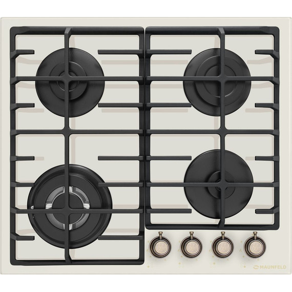 Газовая варочная поверхность Maunfeld EGHG.64.63CBG.R/G (бежевое стекло) фото 2