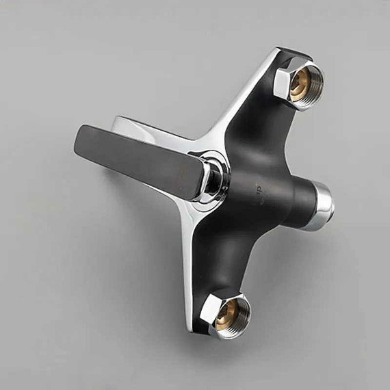 Смеситель для ванны Frap F3257, черный/хром фото 4