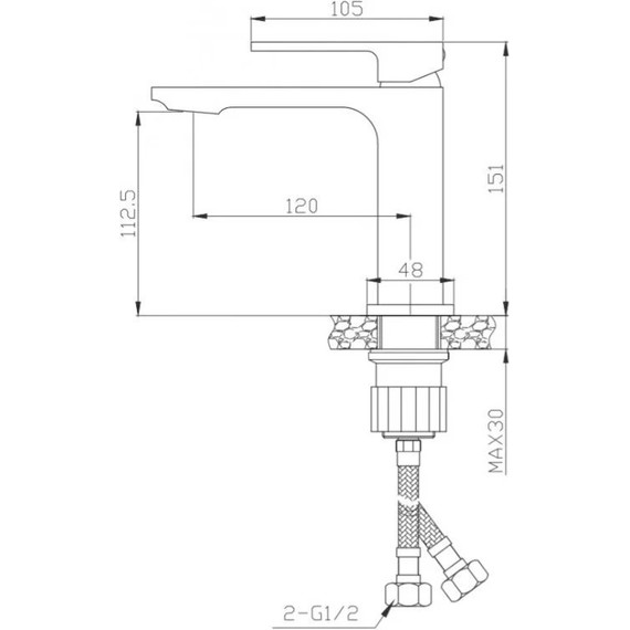 Набор смесителей 3 в 1 для ванны BelBagno Luce, Цвет производителя: золото - 5 Набор смесителей 3 в 1 для ванны BelBagno Luce, Цвет производителя: золото фото 5