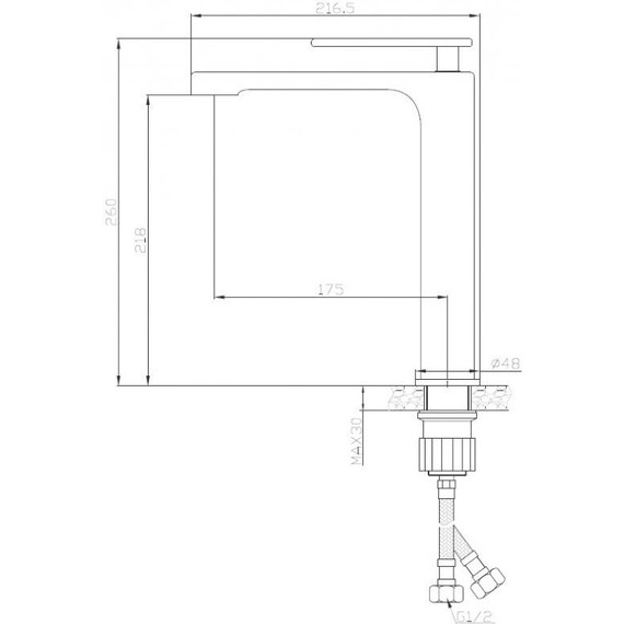 Смеситель для раковины высокий Cezares MOMENTO-LC-01-W0 фото 2