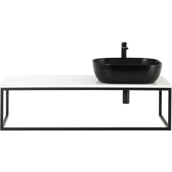 Столешница с консолью BelBagno 120 см EK-120-ST+EK-120-AS-BL-R фото 