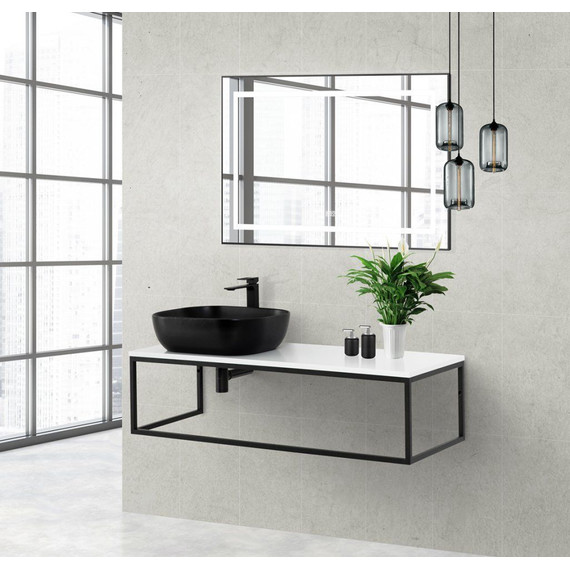 Столешница с консолью BelBagno 120 см EK-120-ST+EK-120-AS-BL-L фото 5