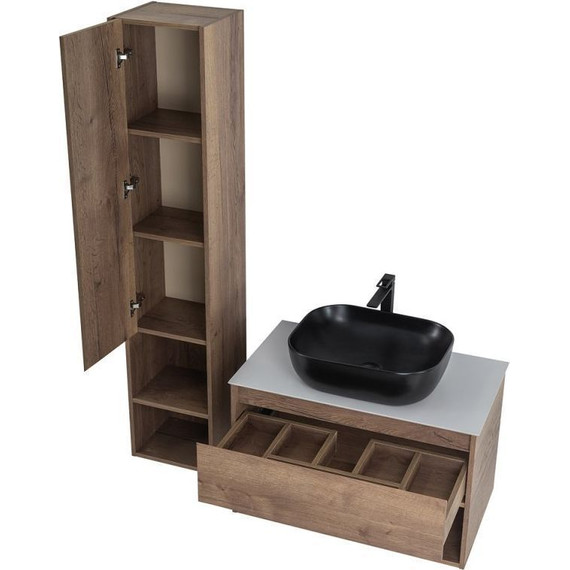 Тумба подвесная со столешницей BelBagno Kraft 100 см KRAFT-1000-1C-SO-RT+KEP-100-CESTR - 5 Тумба подвесная со столешницей BelBagno Kraft 100 см KRAFT-1000-1C-SO-RT+KEP-100-CESTR фото 5