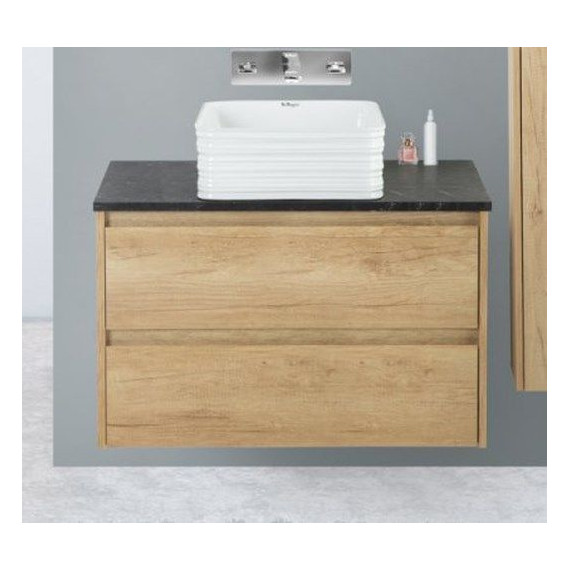 Тумба подвесная со столешницей BelBagno Kraft 100 см KRAFT-1000-2C-SO-RNN+KEP-100-MNO-W0 фото 