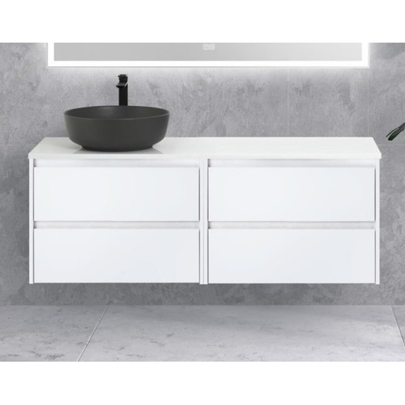 Тумба подвесная со столешницей BelBagno Kraft 120 см KRAFT-600-2C-SO-BO+EK-120-AS-BO-L фото 