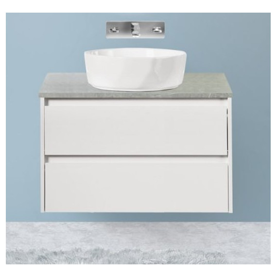 Тумба подвесная со столешницей BelBagno Kraft 80 см KRAFT-800-2C-SO-BO+KEP-80-MGL-W0 фото 
