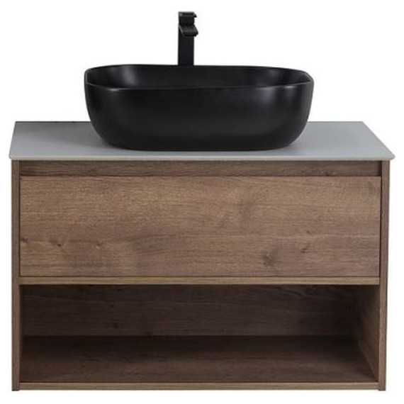 Тумба подвесная со столешницей BelBagno Kraft 90 см KRAFT-900-1C-SO-RT+KEP-90-CESTR фото 