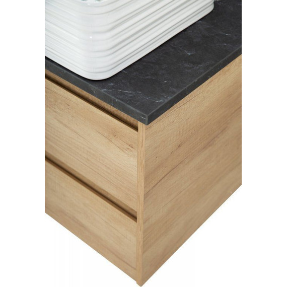 Тумба подвесная со столешницей BelBagno Kraft 90 см KRAFT-900-2C-SO-RNN+KEP-90-MNO-W0 фото 3