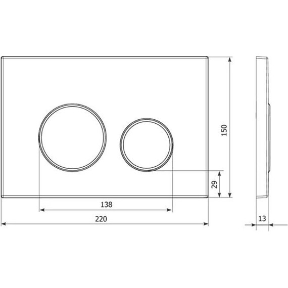 Кнопка смыва Veconi Round Design VFRD004WHG, белый/золото матовое фото 2
