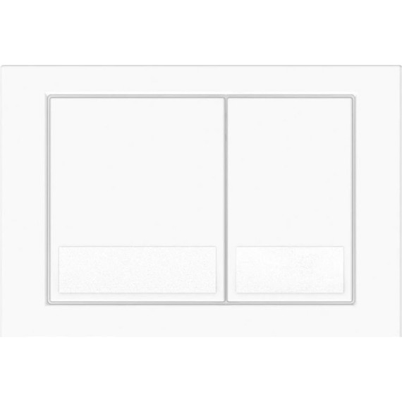 Кнопка смыва Veconi Square VFS001WH, белый глянец фото 