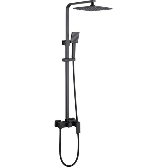 Душевая стойка Abber Daheim AF8220B, черный матовый, Цвет производителя: чёрный матовый фото 