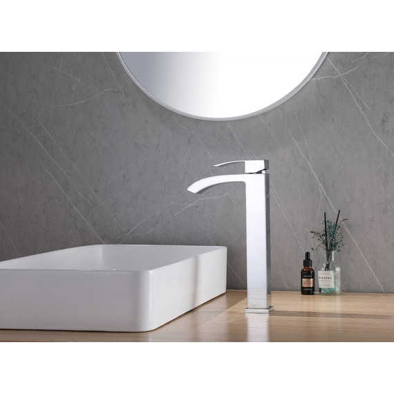 Смеситель для раковины высокий Abber Wasserfall AF8611, Цвет производителя: хром фото 2