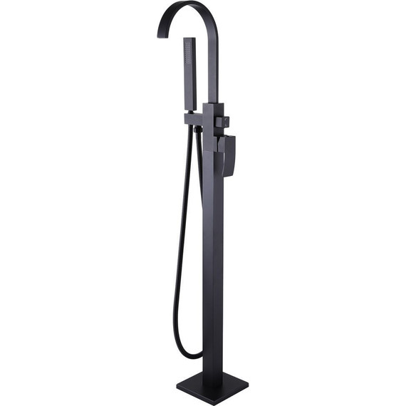 Смеситель для ванны Abber Wasserfall AF8615B, черный матовый, Цвет производителя: чёрный матовый фото 