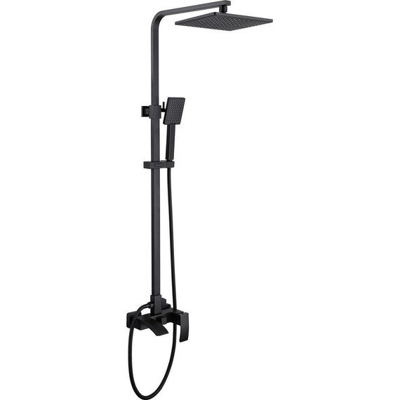 Душевая стойка Abber Wasserfall AF8616B, черный матовый, Цвет производителя: чёрный матовый фото 
