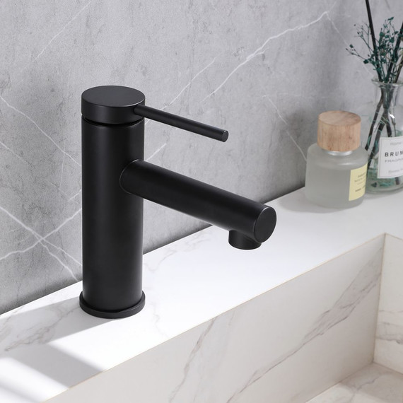 Смеситель для раковины Abber Emotion AF8810B, черный матовый, Цвет производителя: чёрный матовый фото 2