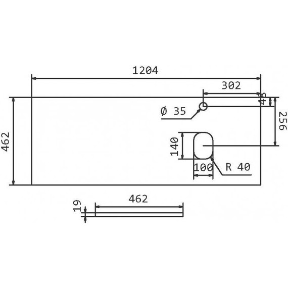 Тумба подвесная со столешницей BelBagno Kraft 120 см KRAFT-600-2C-SO-BO+EK-120-AS-BO-R фото 3