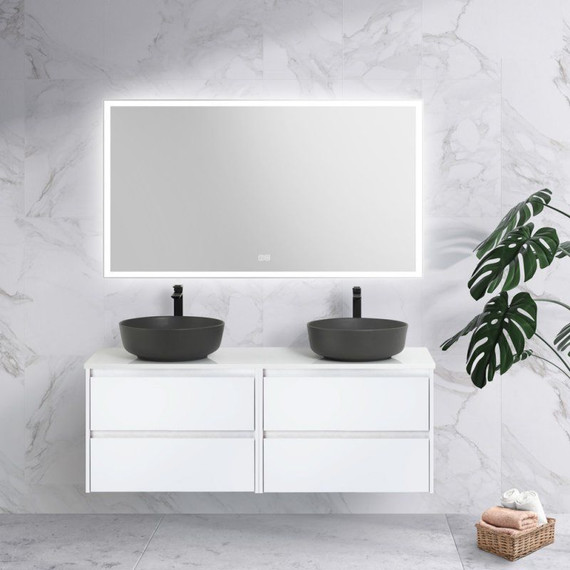 Тумба подвесная со столешницей BelBagno Kraft 120 см KRAFT-600-2C-SO-BO+EK-120-2-BL фото 2