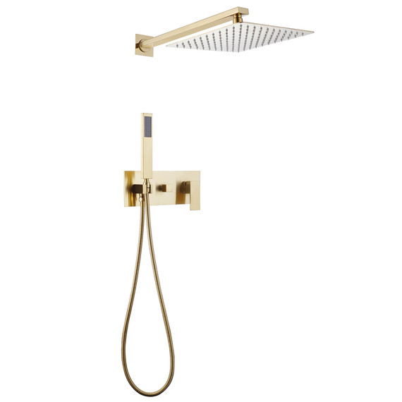 Душевая система для душа Abber Daheim AF8218G, золото матовое -  Душевая система для душа Abber Daheim AF8218G, золото матовое фото