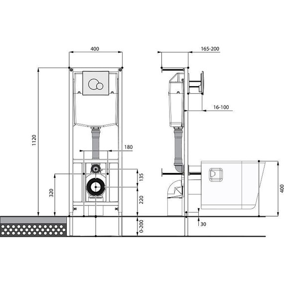 Инсталляция с подвесным унитазом Santek Нео Rimless 1.WH50.1.758 - 7 Инсталляция с подвесным унитазом Santek Нео Rimless 1.WH50.1.758 фото 7