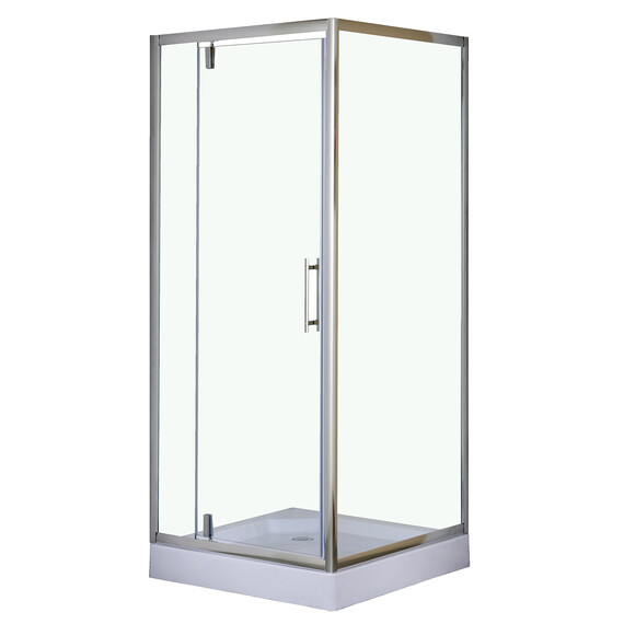Душевое ограждение Loranto 90x90 см CS-604C 90, хром/прозрачное фото 
