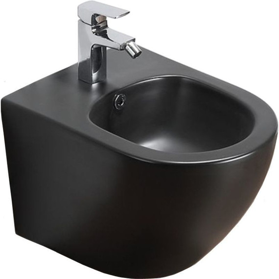 Биде подвесное Azario Grado AZ-0046-BN, черный фото 2