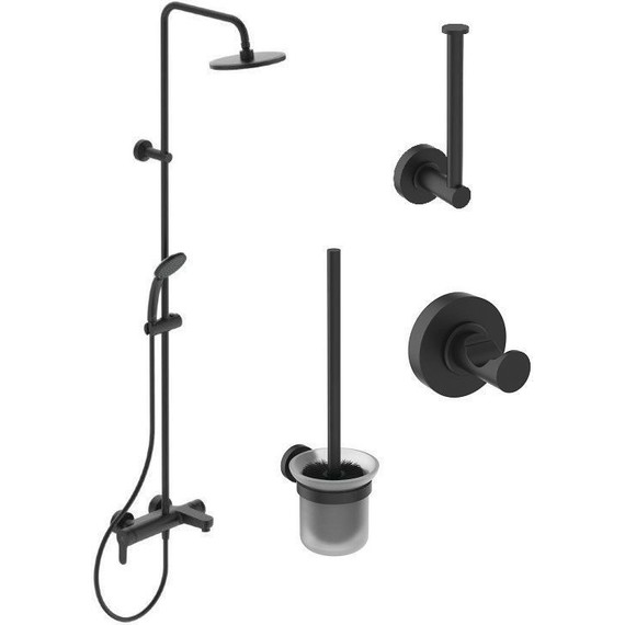 Промо-набор Ideal Standard IdealRain BL749S2, черный матовый фото 
