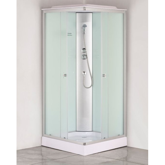 Душевая кабина Loranto CS-6491F(CS-8072) 90х90 см, хром/матовое - 2 Душевая кабина Loranto CS-6491F(CS-8072) 90х90 см, хром/матовое фото 2