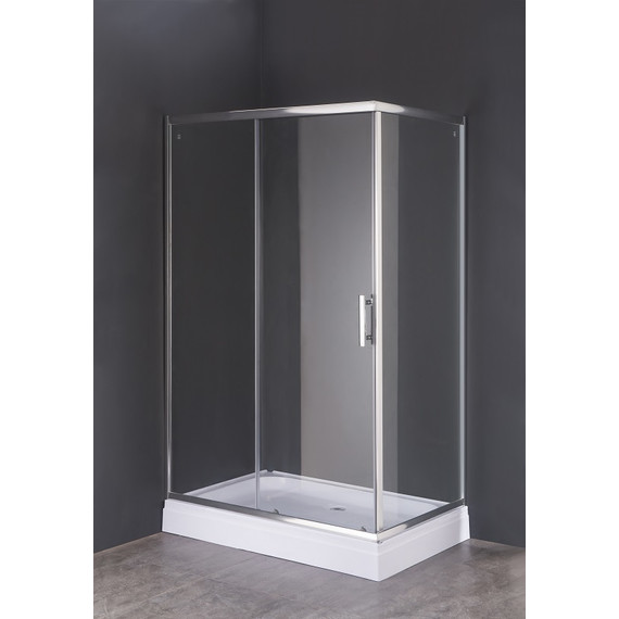 Душевое ограждение Loranto 120x80 см CS-8021S (CS-8706), хром/прозрачное - 2 Душевое ограждение Loranto 120x80 см CS-8021S (CS-8706), хром/прозрачное фото 2