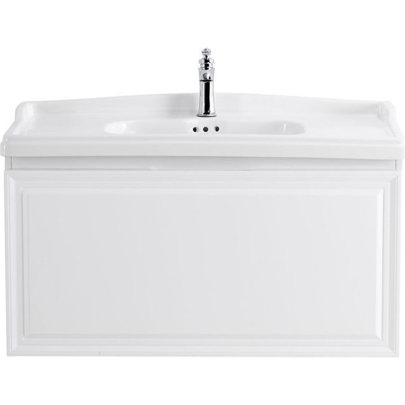 Тумба подвесная с раковиной Cezares GIUBILEO-800-1C-SO-BL 80 см, Bianco Lucido фото 