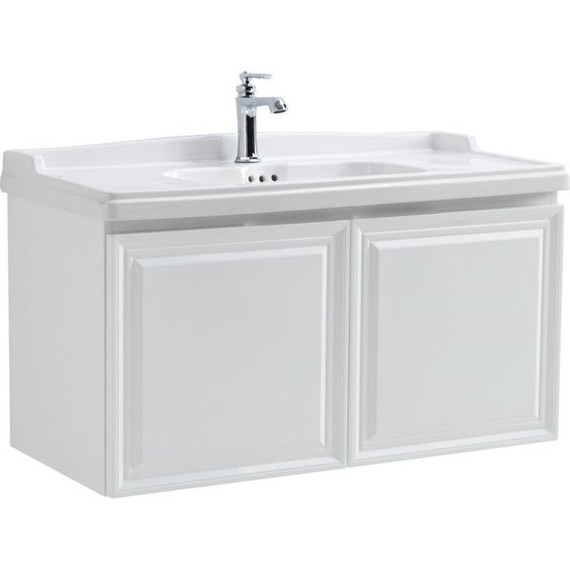 Тумба подвесная с раковиной Cezares GIUBILEO-1000-2A-SC-BL 100 см, Bianco Lucido - 3 Тумба подвесная с раковиной Cezares GIUBILEO-1000-2A-SC-BL 100 см, Bianco Lucido фото 3