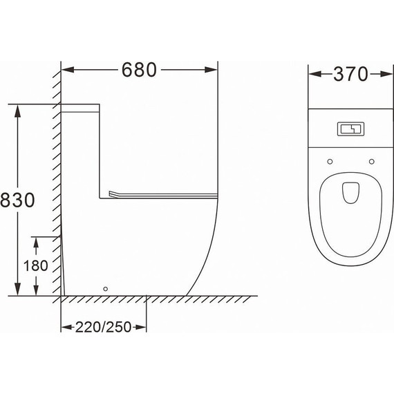 Унитаз-моноблок безободковый Azario Morano AZ-1001 с крышкой микролифт, Цвет производителя: белый - 3 Унитаз-моноблок безободковый Azario Morano AZ-1001 с крышкой микролифт, Цвет производителя: белый фото 3