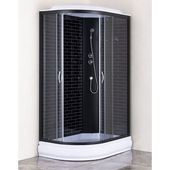 Душевая кабина Loranto 120х80 см CS-66120-20R GB 120, черный/серое - 2 Душевая кабина Loranto 120х80 см CS-66120-20R GB 120, черный/серое фото 2