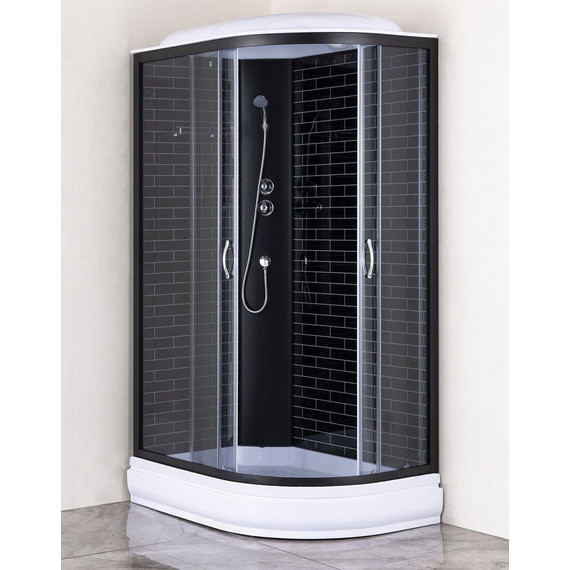 Душевая кабина Loranto 120х80 см CS-66120-20L GB 120, черный/серое - 2 Душевая кабина Loranto 120х80 см CS-66120-20L GB 120, черный/серое фото 2