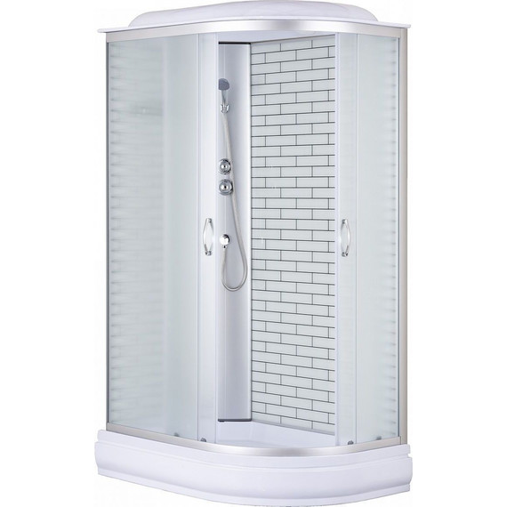 Душевая кабина Loranto 120х80 см CS-66120-20L FW 120, хром/матовое фото 