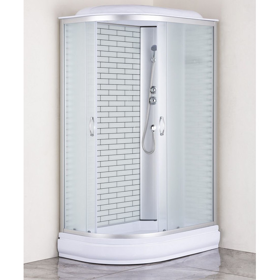 Душевая кабина Loranto 120х80 см CS-66120-20R FW 120, хром/матовое фото 2