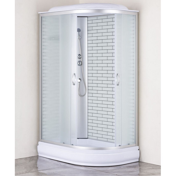 Душевая кабина Loranto 120х80 см CS-66120-20L FW 120, хром/матовое фото 2